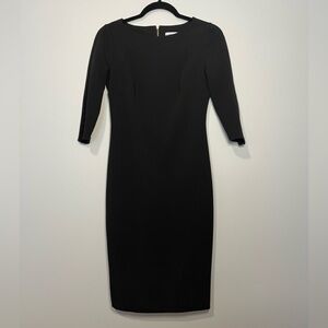 Calvin Klein Classic Black Long Sleeve Dress